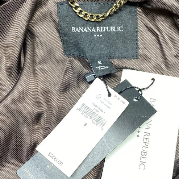 Banana Republic Vegan Faux Leather Quilted Jacket – Women’s Size S (NWT) - Picture 2 of 7